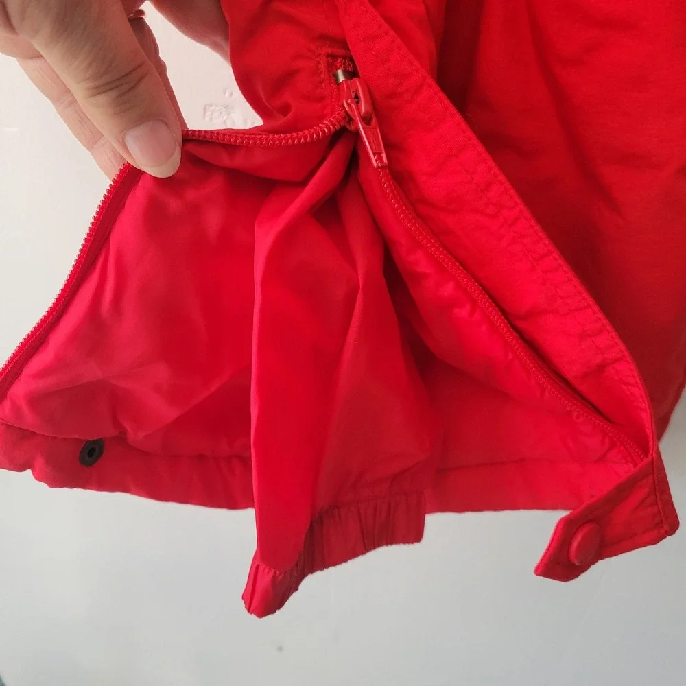 LL Bean Toddler Red Thinsulate Snow Bib Overalls Sz 4T Zip Front & Legs Boy Girl